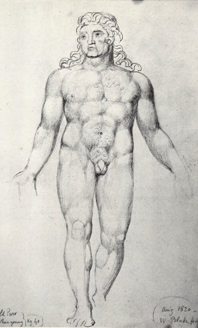 Old Thomas Parr by William Blake